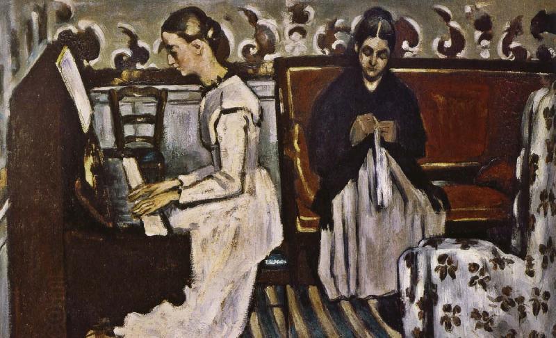 Paul Cezanne playing oil painting picture